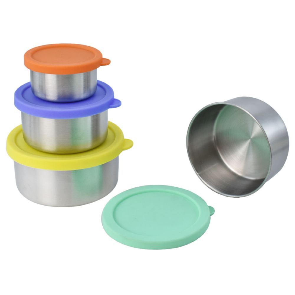 Tiny Tots - Stainless Steel Snack Containers - 4pcs