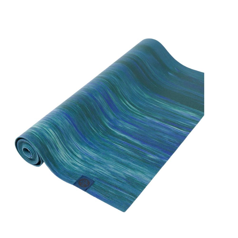 Manduka - Eko Superlight Travel Yoga Mat - Blue Toad Marbled