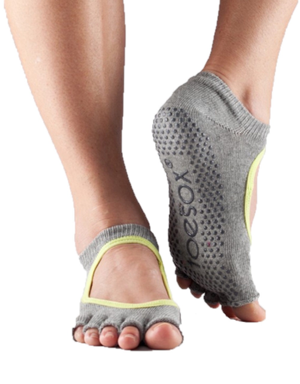 Toesox - Bellarina Half Toe Socks - Grey