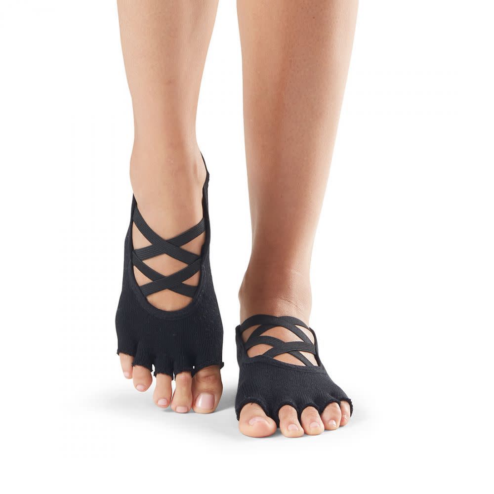 Toesox - Elle Half Toe Socks - Black