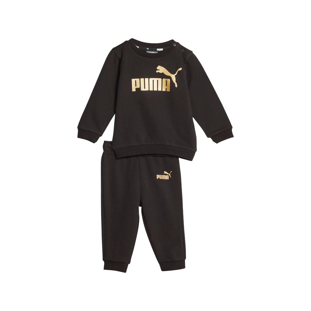 Puma - 2pc-Set - Minicats Ess+ Crew Sweatshirt & Joggers - Black