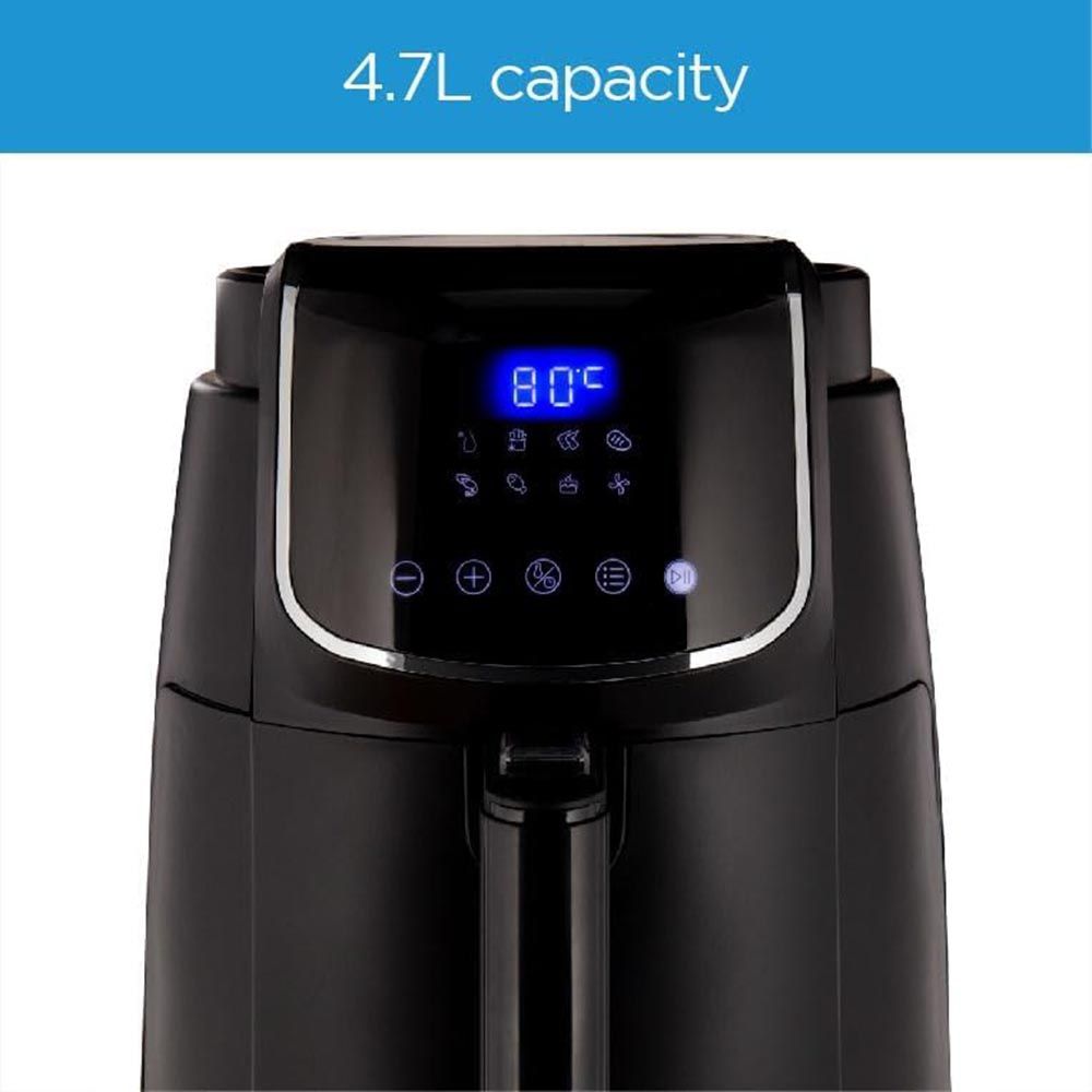 Midea - XL Digital Air Fryer - Black - 4.7 L