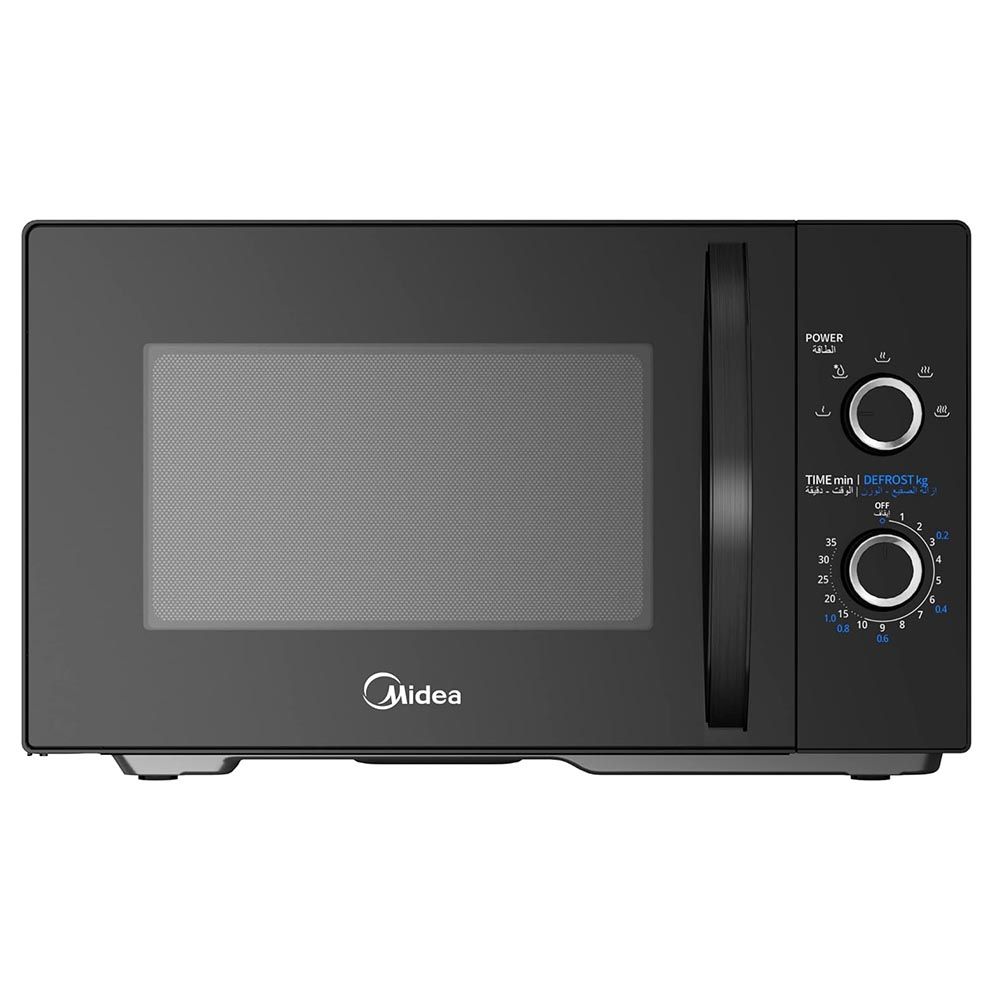 Midea - Solo Microwave Oven With 5 Power Levels - Black - 25 L