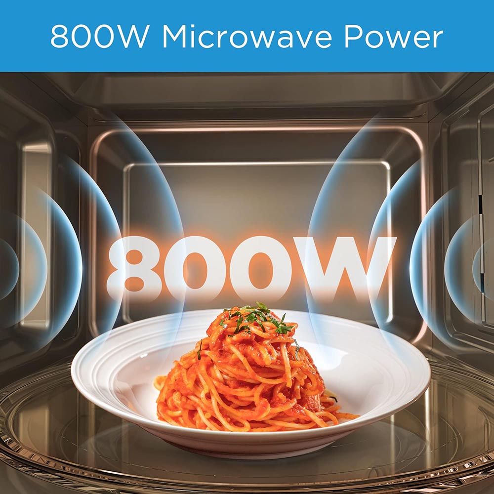 Midea - Solo Microwave Oven With 5 Power Levels - Black - 25 L