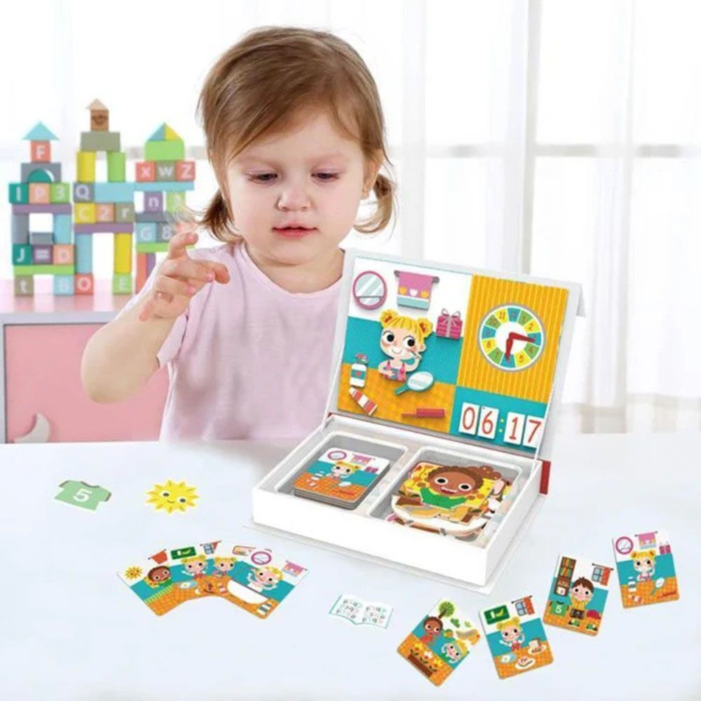 TookyToys - A Wonderful Day Themed Magnetic Travel Play Box - 108pcs