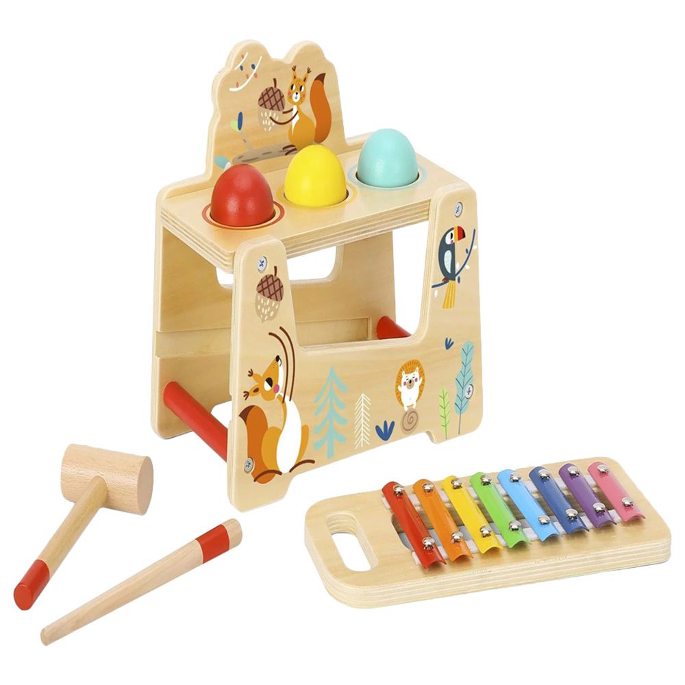 TookyToys - Pound And Tap Bench Xylophone - 7pcs