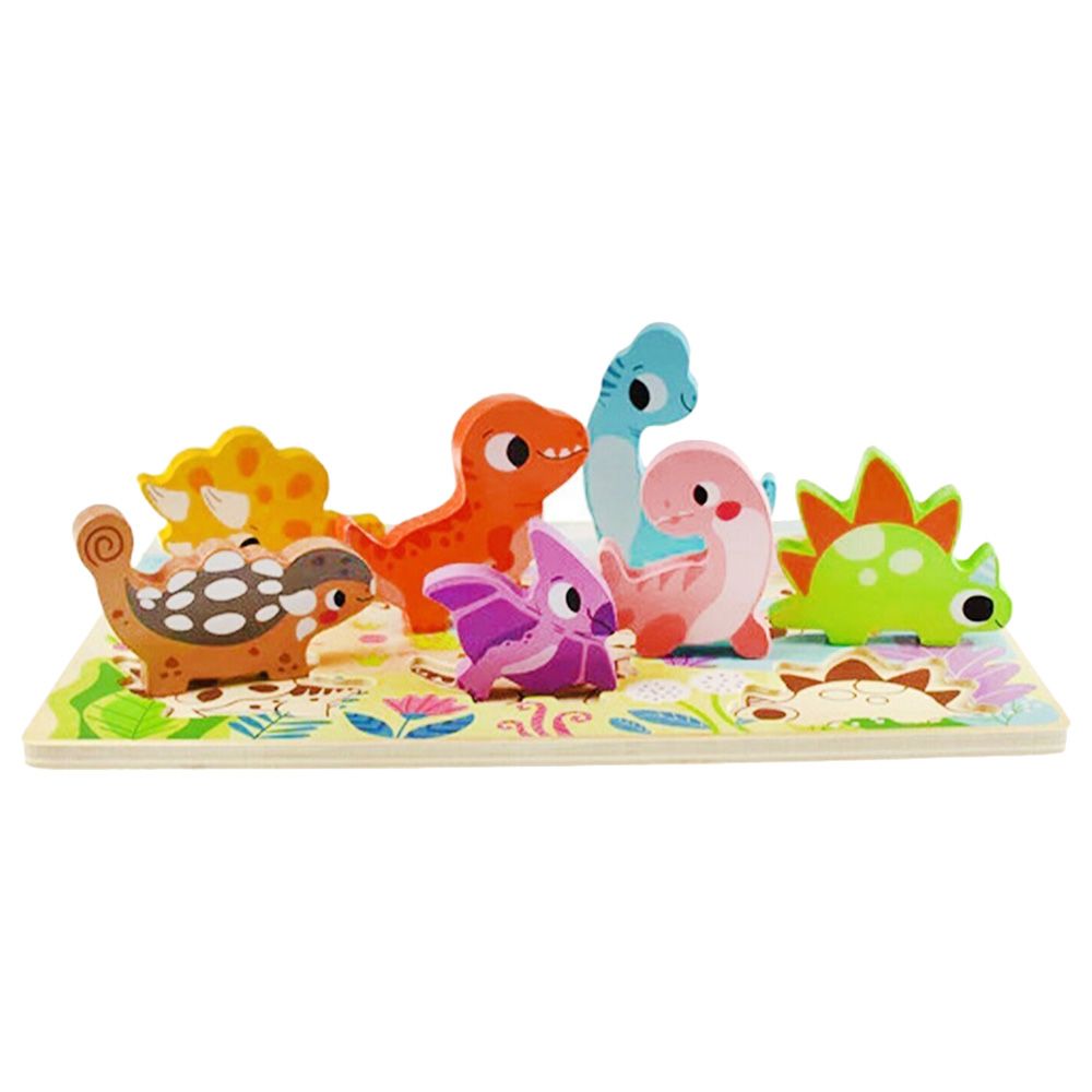 TookyToys - Dinosaur Block Puzzle - 8pcs