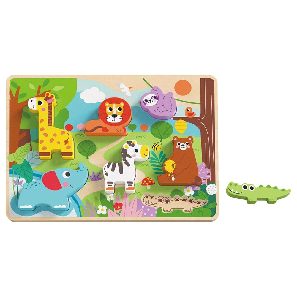 TookyToys - Animal Block Puzzle - 8pcs