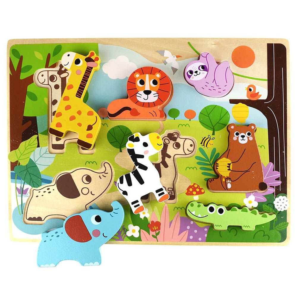 TookyToys - Animal Block Puzzle - 8pcs