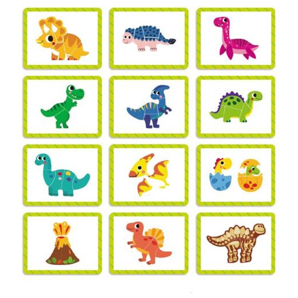 TookyToys - Dinosaur Themed Magnetic Travel Play Box - 12pcs