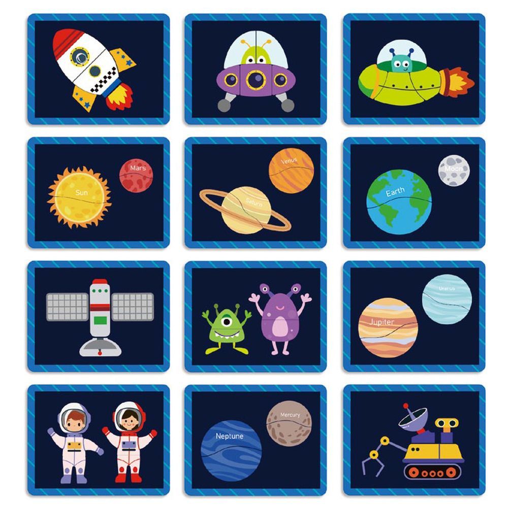 TookyToys - Space Themed Magnetic Travel Play Box - 12pcs