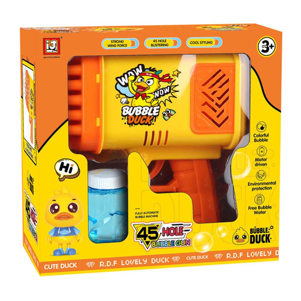 Family Center - Bubble Duck Gun w/ 45 Holes - Yellow 