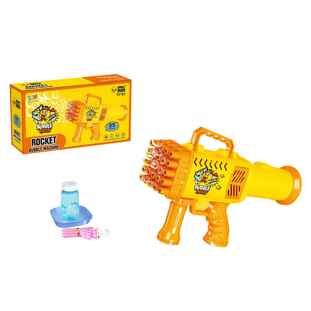 Family Center - Bubble Duck Gun w/ 25 Holes - Yellow 