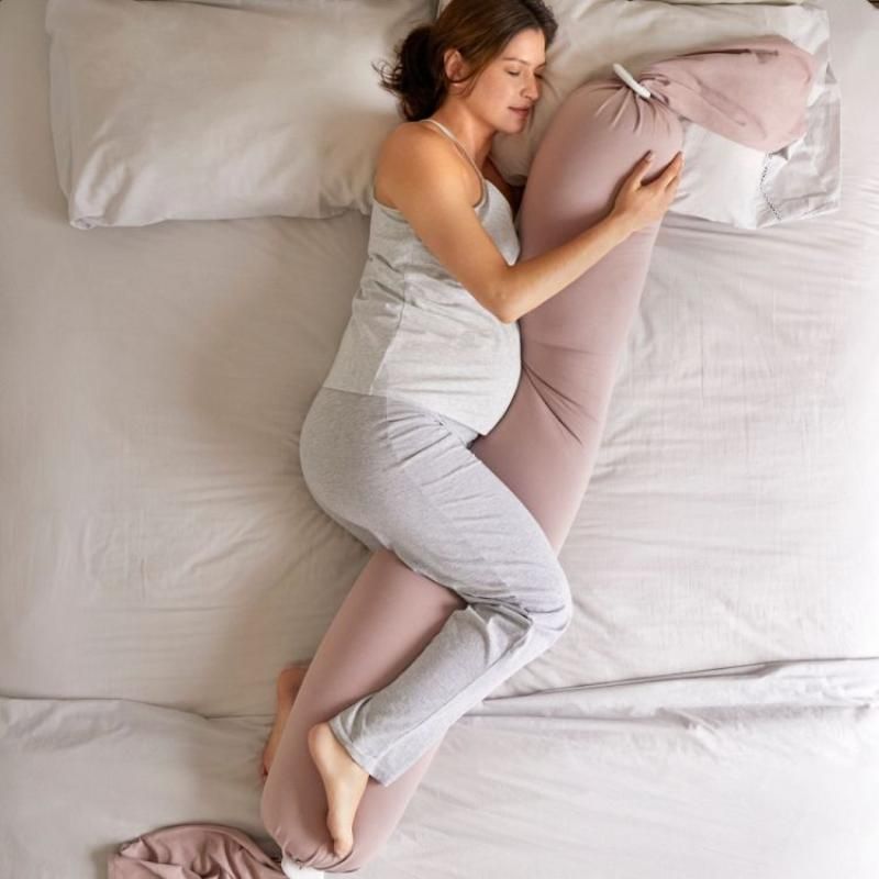 Biofoam - Pregnancy Pillow - Dusty Pink/Vanilla