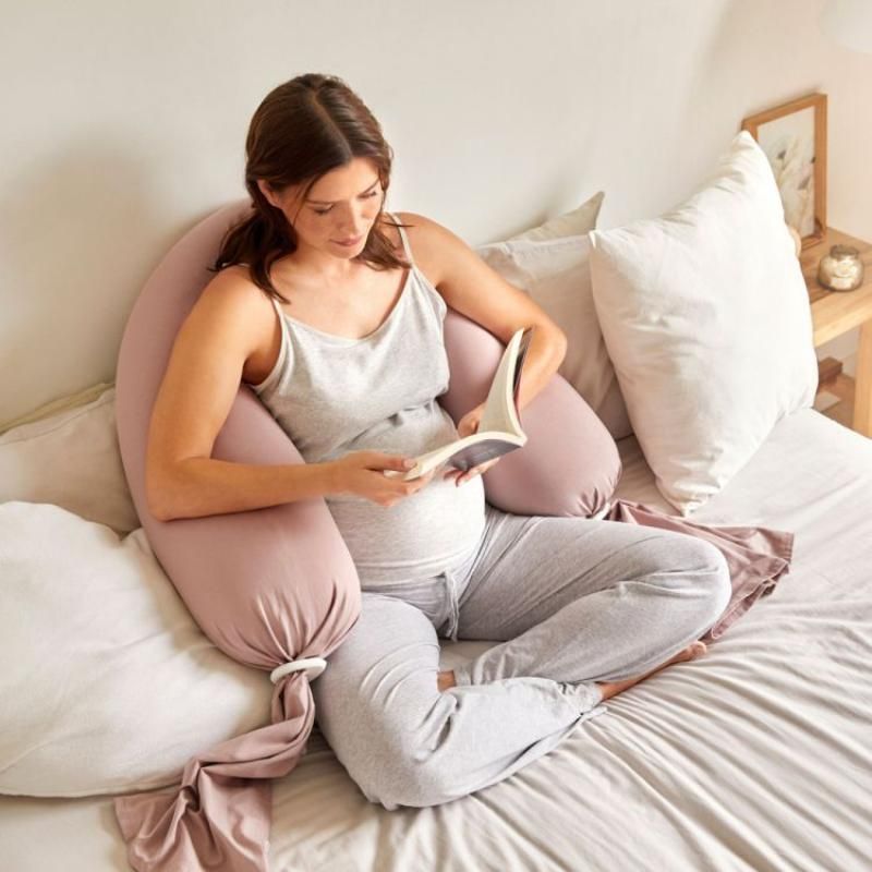 Biofoam - Pregnancy Pillow - Dusty Pink/Vanilla