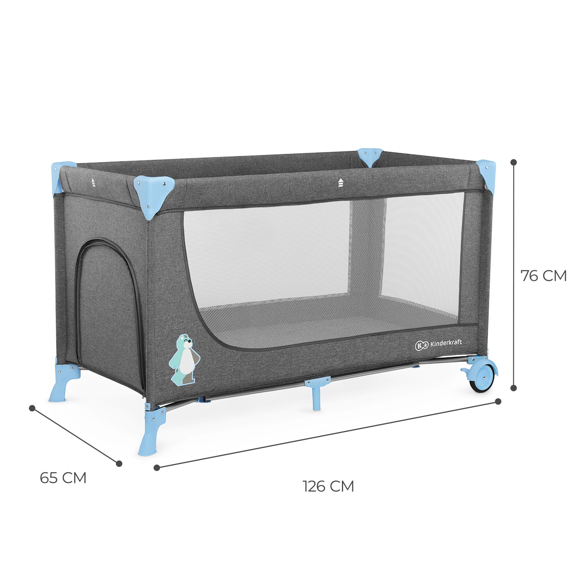 Kinderkraft - Joy Folding Bed With Accessories - Blue