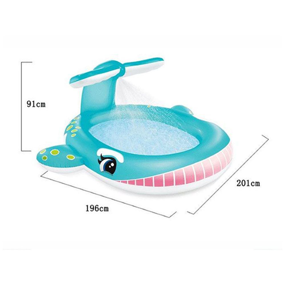 Buddiez - Inflatable Whale Spray Pool - Blue