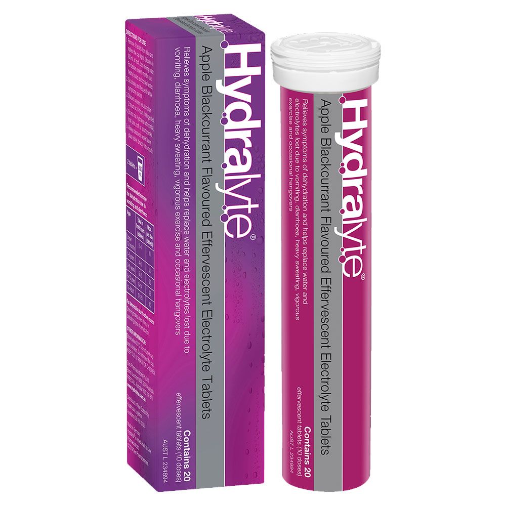 Hydralyte - Effervescent Electrolyte Tablets - ABC - 20's