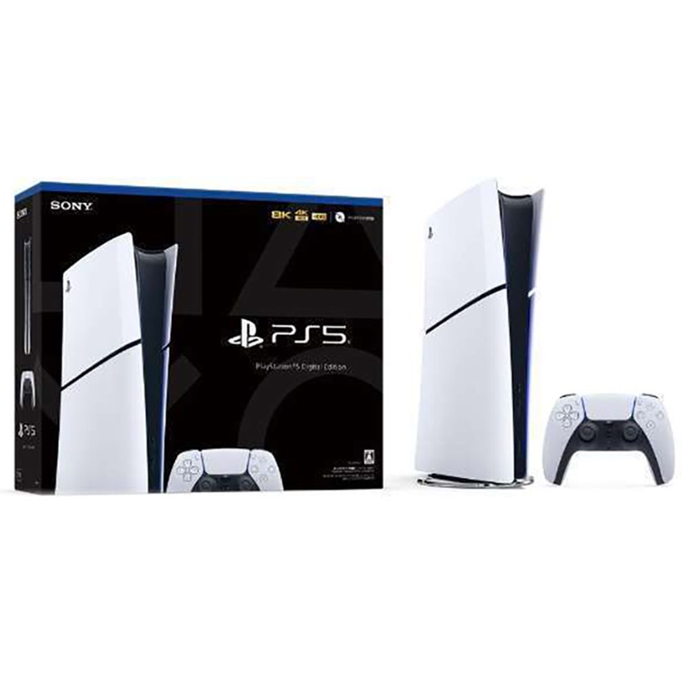 Sony - PlayStation 5 Slim Digital Edition Console - White - 1TB (TRA Version), 1 Year Warranty