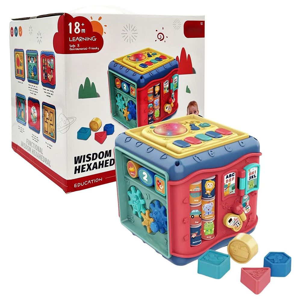 Fitto - Six Sided Puzzle Activity Music Cube - Bear