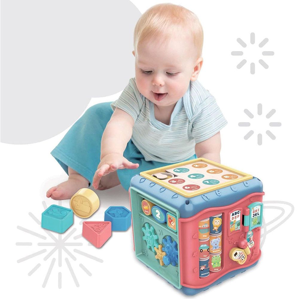 Fitto - Six Sided Puzzle Activity Music Cube - Bear