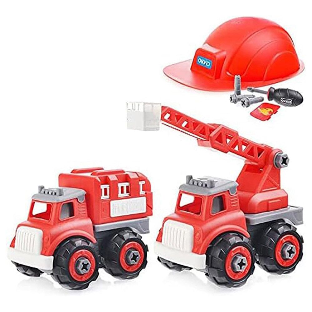 Fitto - DIY Fire Truck Set With Complete Play Kit Stem Toy