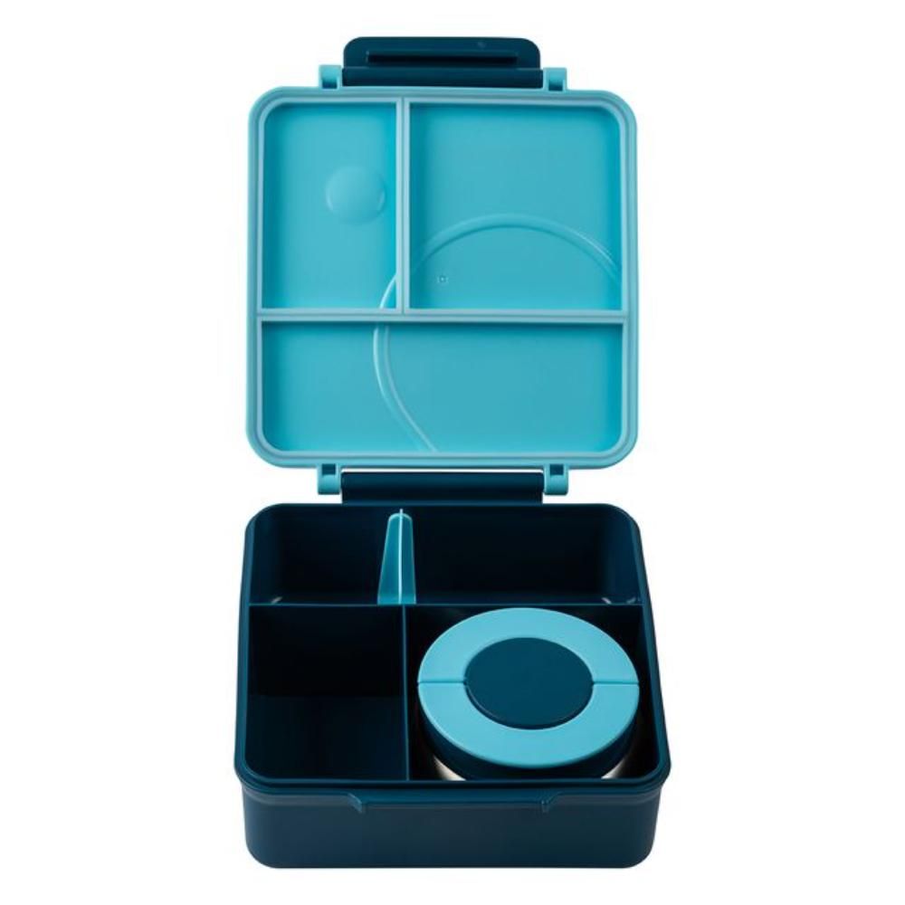 Munchbox Bento - 3/5 Compartment Thermos Bento Box - Blueberry