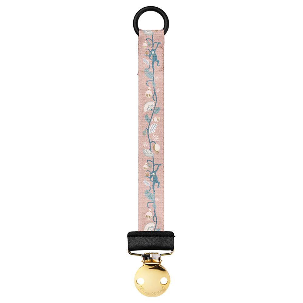 Elodie Details - Fabric Pacifier Clip - Faded Rose Bells