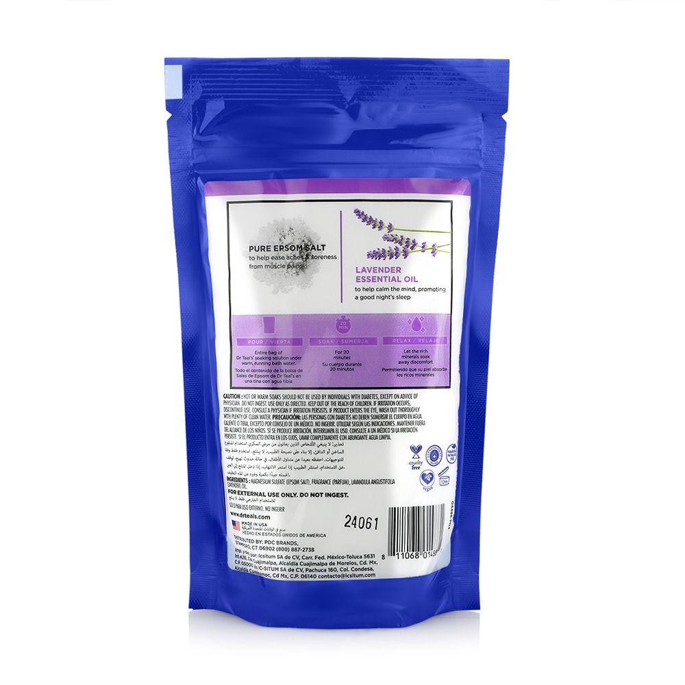 Dr Teal's - Epsom Bath Salt Lavender 450g