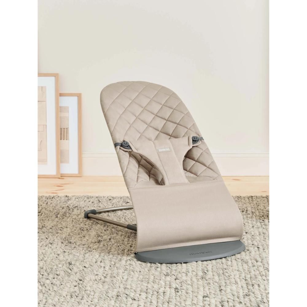 BabyBjorn - Bouncer Bliss, Woven - Sand Grey