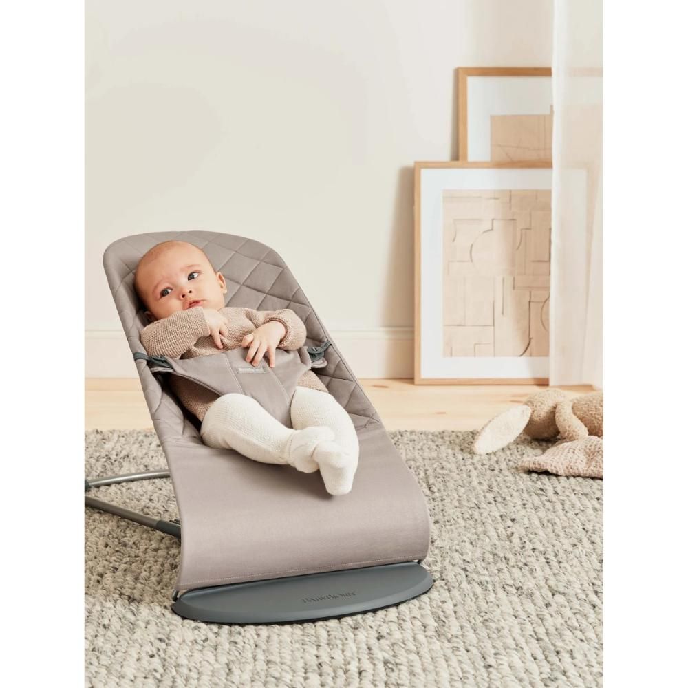 BabyBjorn - Bouncer Bliss, Woven - Sand Grey