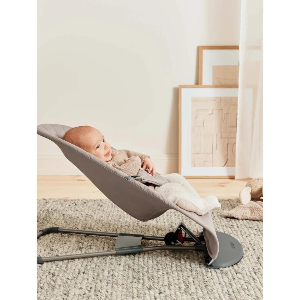 BabyBjorn - Bouncer Bliss, Woven - Sand Grey