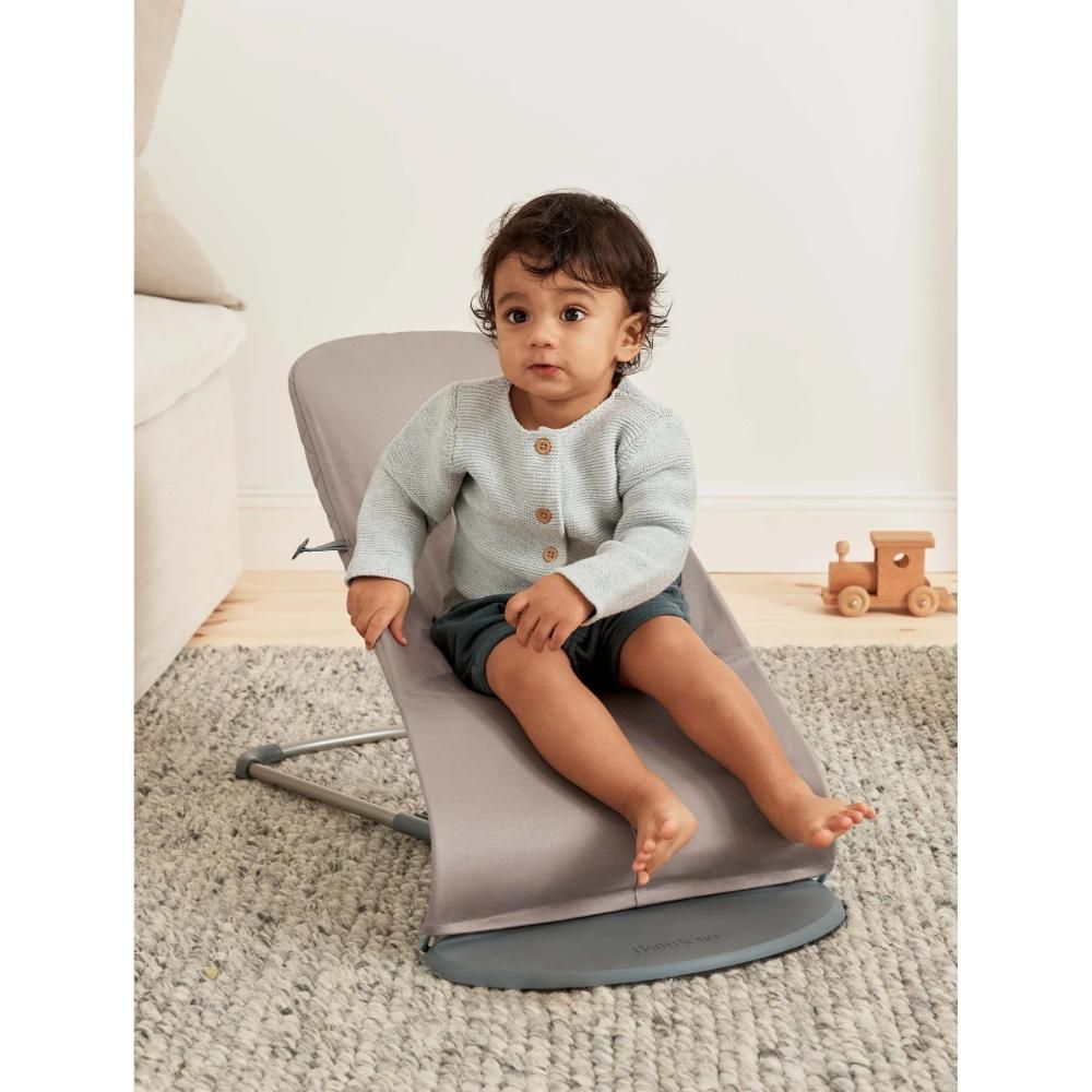 BabyBjorn - Bouncer Bliss, Woven - Sand Grey