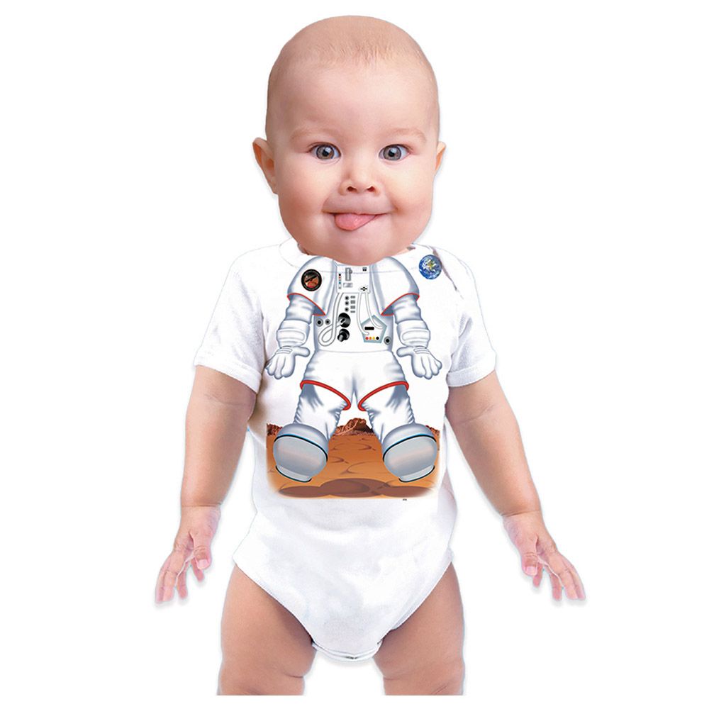 Just Add A Kid - Astronaut Printed Romper