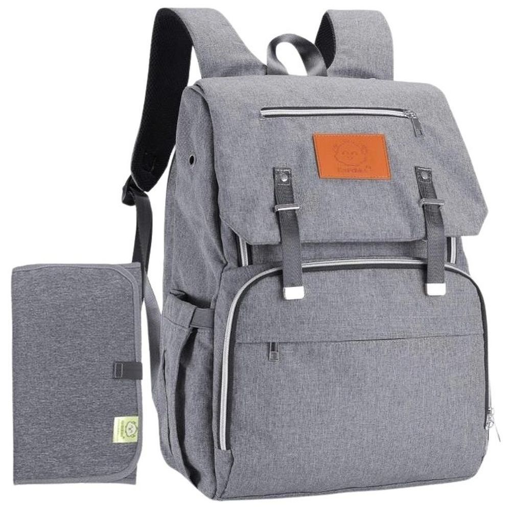 Keababies - Explorer Diaper Backpack - Classic Grey