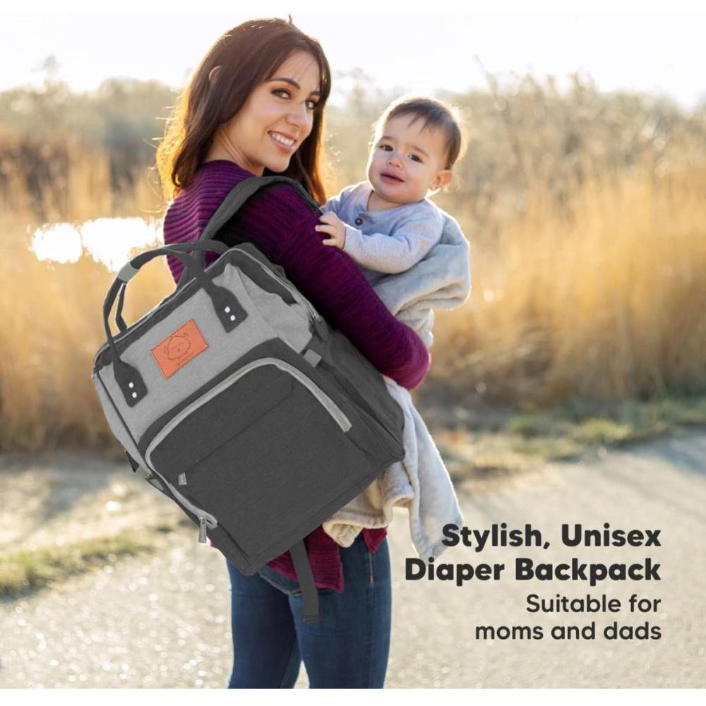 Keababies - Original Diaper Backpack - Graphite