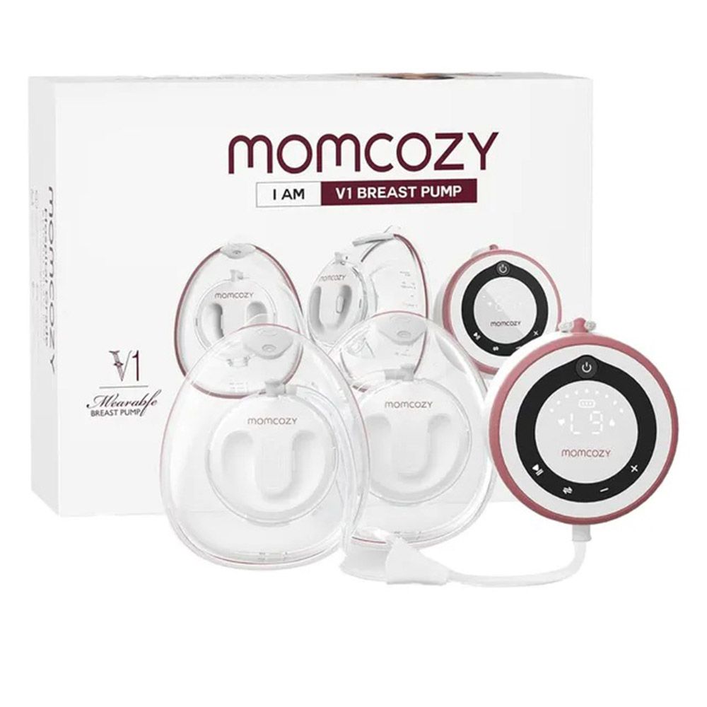 MomCozy - V1 Hands-Free Breast Pump And Nursing Bra - White