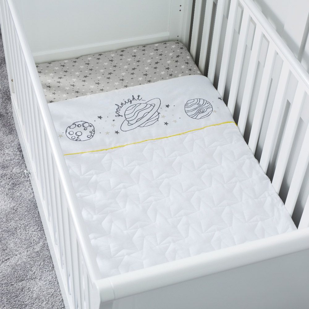 Ickle Bubba - Cot Bed Quilt - Cosmic Aura