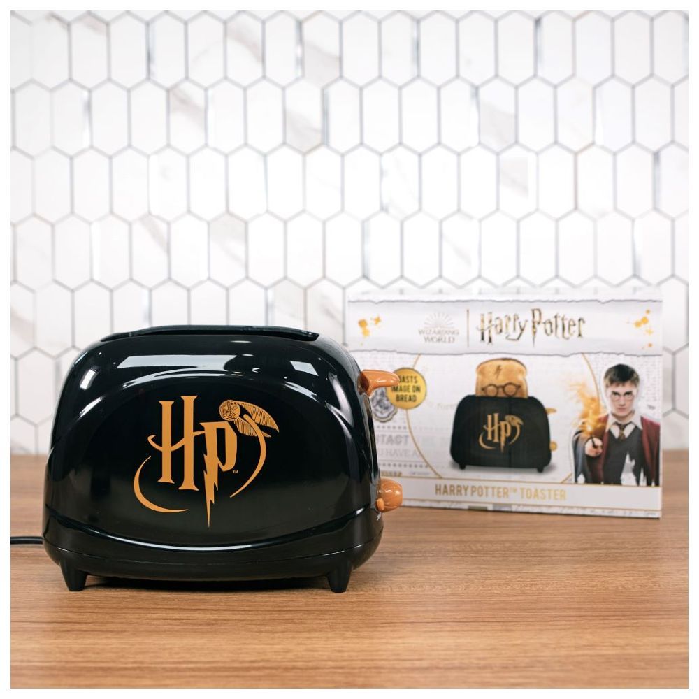 Uncanny Brands - Harry Potter Icon Elite 2 Slice Toaster - Black