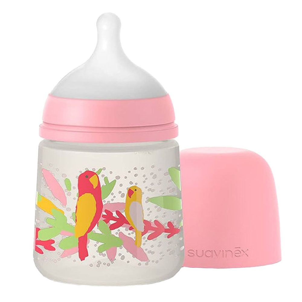 Suavinex - Feed Bottle - 150ml - Jungle Pink