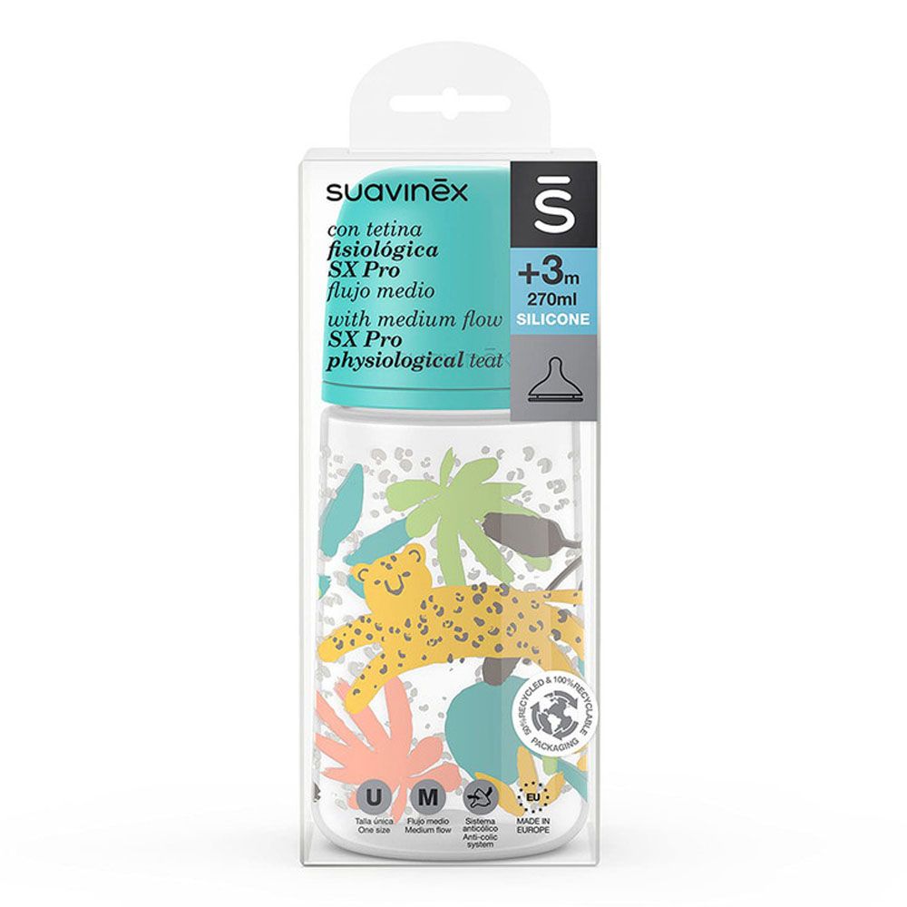 Suavinex - Feed Bottle - 270ml - Jungle Green