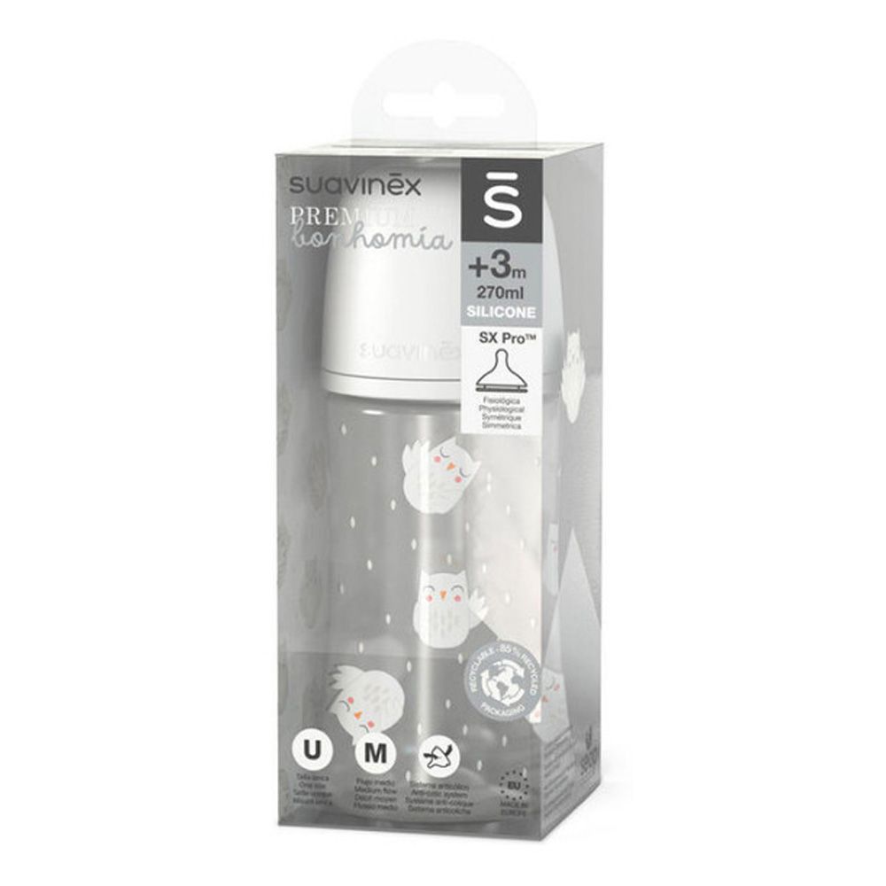 Suavinex - Feeding Bottle - 150ml - Owl Beige