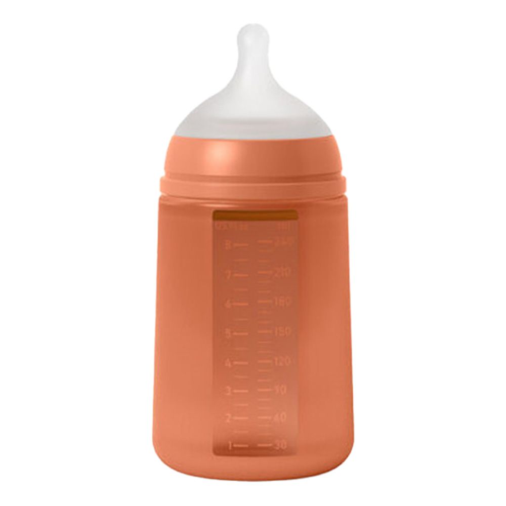 Suavinex - Silicone Feed Bottle - 240ml - Red