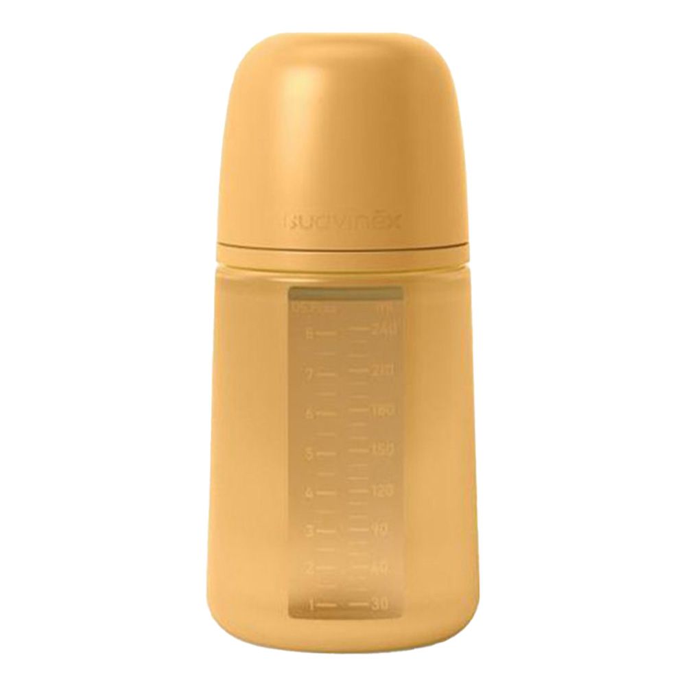 Suavinex - Silicone Feed Bottle - 240ml - Mustard