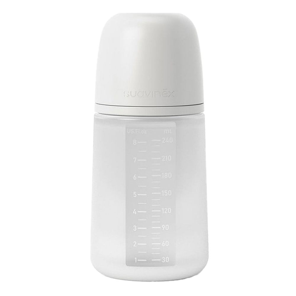 Suavinex - Silicone Feed Bottle - 240ml - Transparent