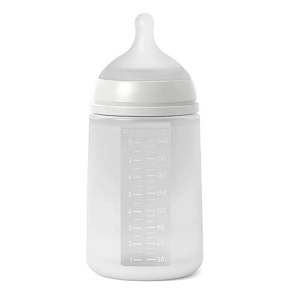 Suavinex - Silicone Feed Bottle - 240ml - Transparent