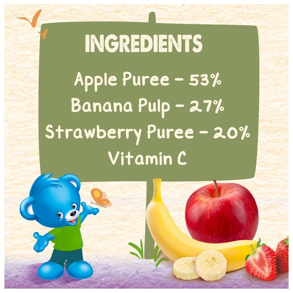 Nestle Cerelac - Kids Apple Banana & Strawberry Puree - 110 g