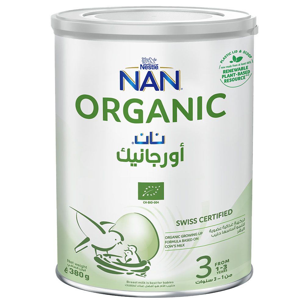 Nan - Organic Stage 3 Growing Up Formula - 1-3Y - 380 g