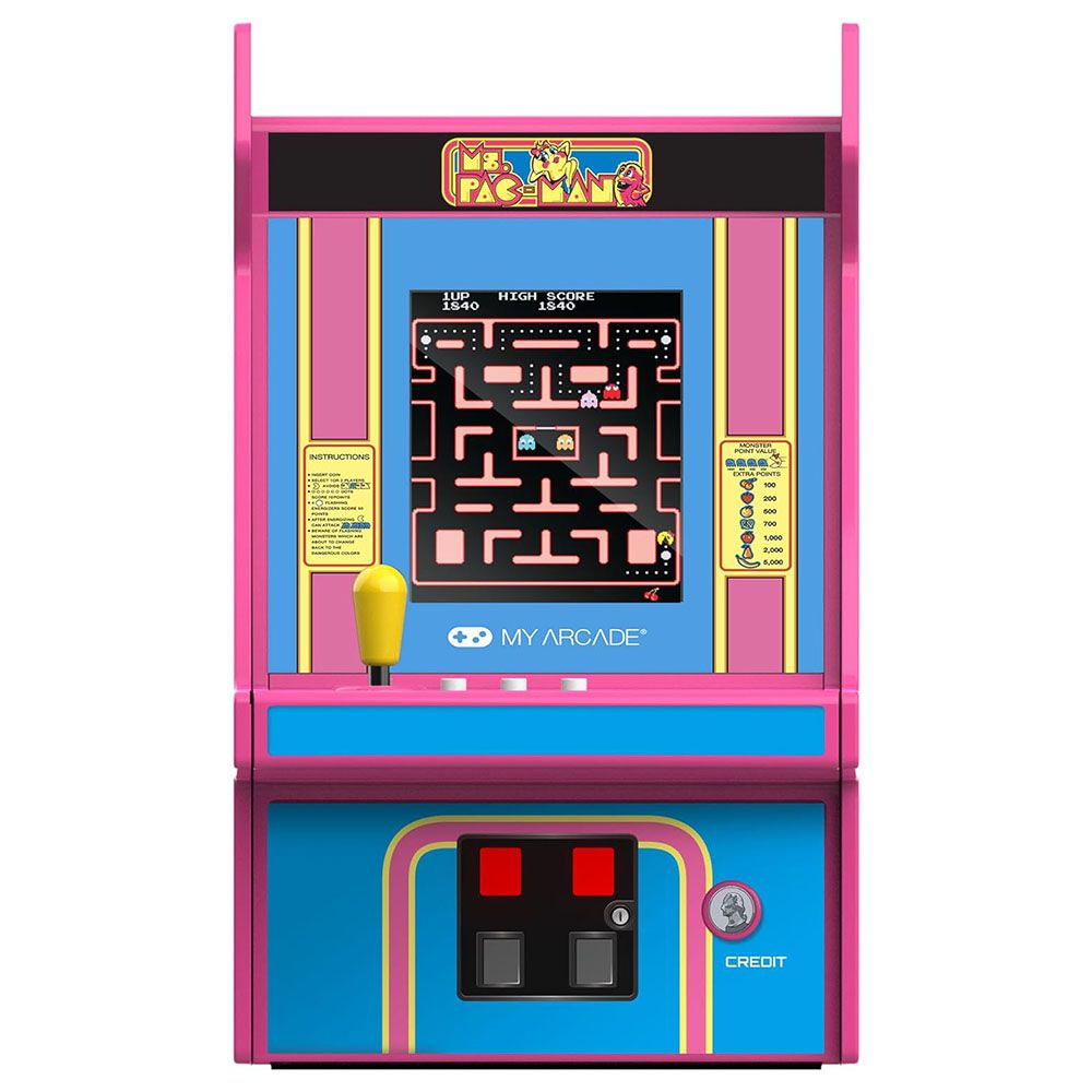 My Arcade - Ms. Pac-Man Micro Player Mini Arcade w/ 100 Games