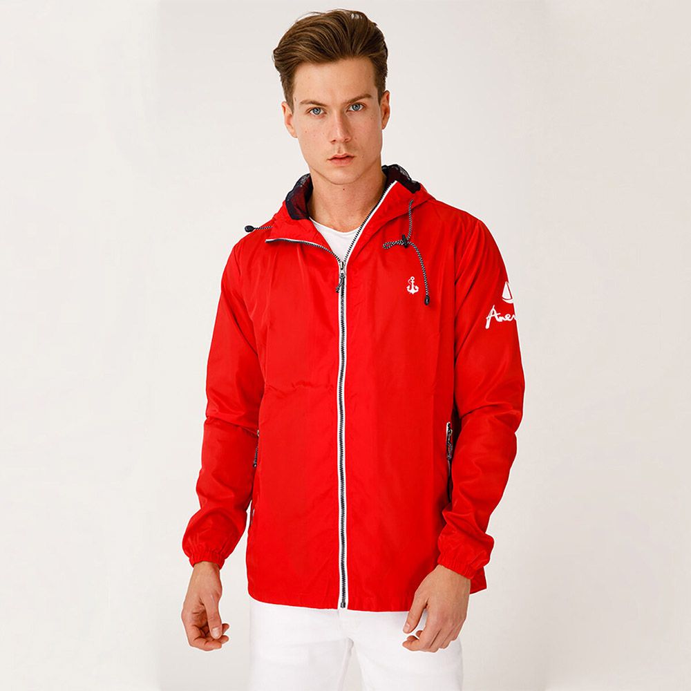 Anemoss - Rain Jacket - S - Red